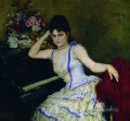 Porträt des Pianisten und Professor für Sankt Petersburg Konservatorium Sophie Menter 1887 Ilya Repin